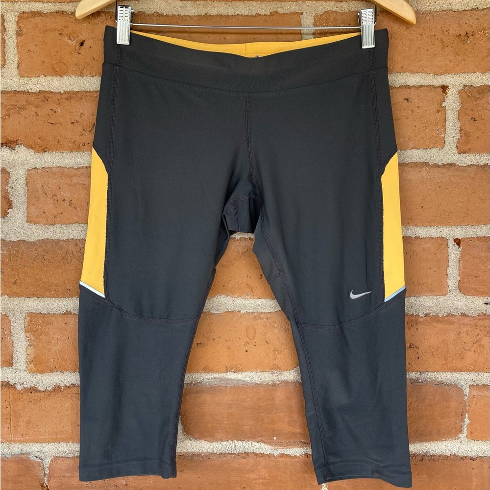 Nike Dri-Fit Running Capri’s Gray & Orange size M